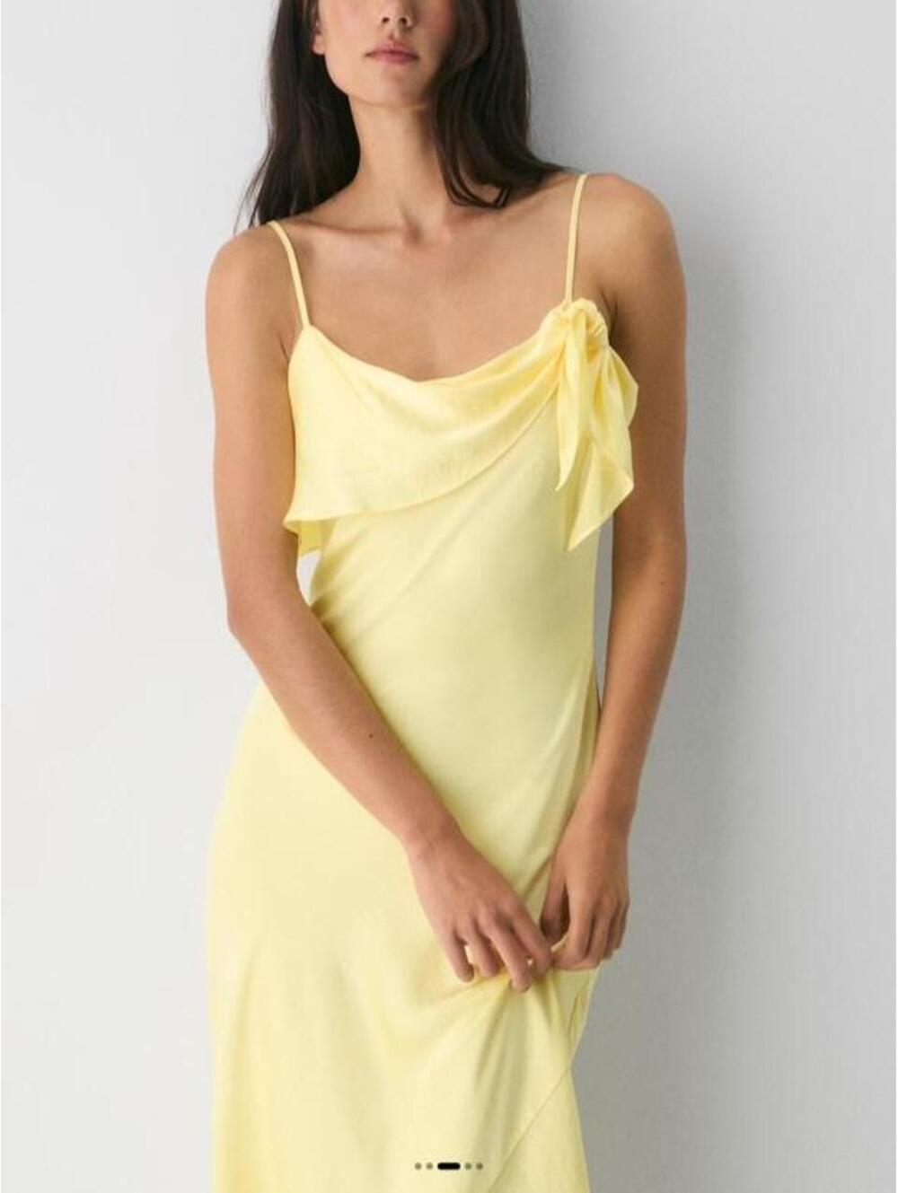 Aritzia Cannelle Satin Dress | lemonade ✨🍋 | size M